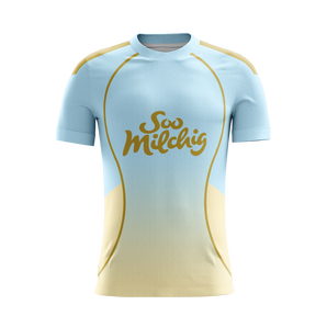 Golden Zenith soccer jersey front view — First XI Studio premium football kit