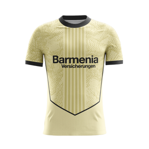 Sandstone Serenity soccer jersey front view — First XI Studio premium football kit
