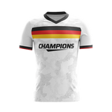 Prism Pulse soccer jersey front view — First XI Studio premium football kit