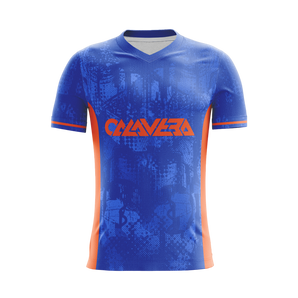 Urban Blueprint soccer jersey front view — First XI Studio premium football kit