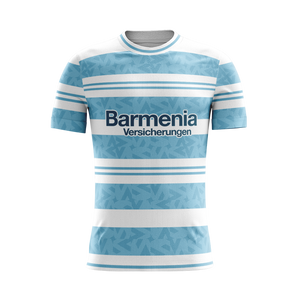 Alpine Horizon soccer jersey front view — First XI Studio premium football kit