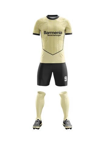Sandstone Serenity football jersey back view — First XI Studio performance wear