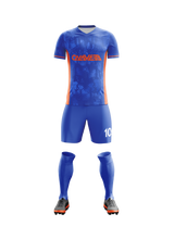 Urban Blueprint football jersey back view — First XI Studio performance wear