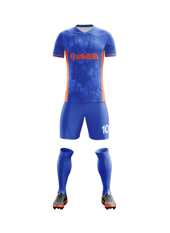 Urban Blueprint football jersey back view — First XI Studio performance wear