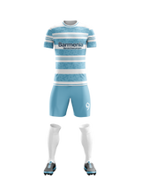 Alpine Horizon football jersey back view — First XI Studio performance wear